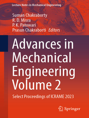 cover image of Advances in Mechanical Engineering Volume 2